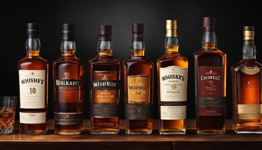 opções de kits de whisky disponíveis